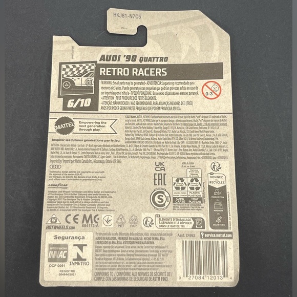 HotWheels 1990 Audi Quattro Retro Racers 6/10 - Picture 2 of 2